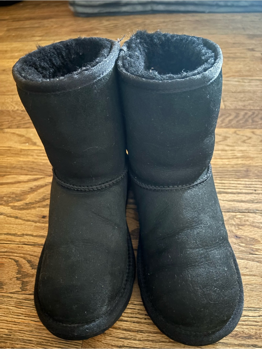UGG Black Short Shearling Boots